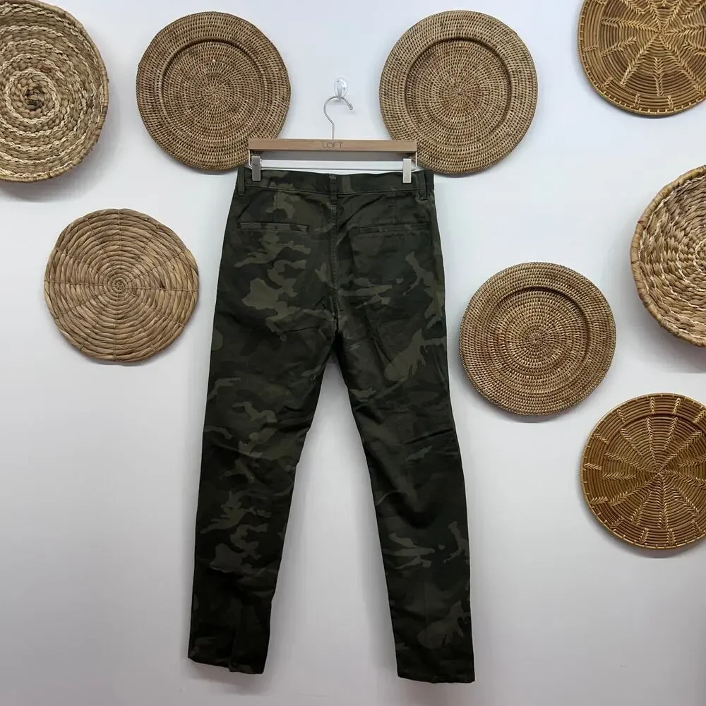 NEW Old Navy Slim Fit Camo Pants Mens 32x32 Green